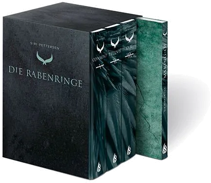 Cover von Die Rabenringe 1-3 (Schuber mit 3 Hardcover-Bänden plus „Making of“-Bonusband mit Siri Pettersens persönlichen Erinnerungen und Hirkas Kräuterfibel)