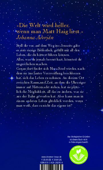Rückseitenabbildung 1 von Die Mitternachtsbibliothek