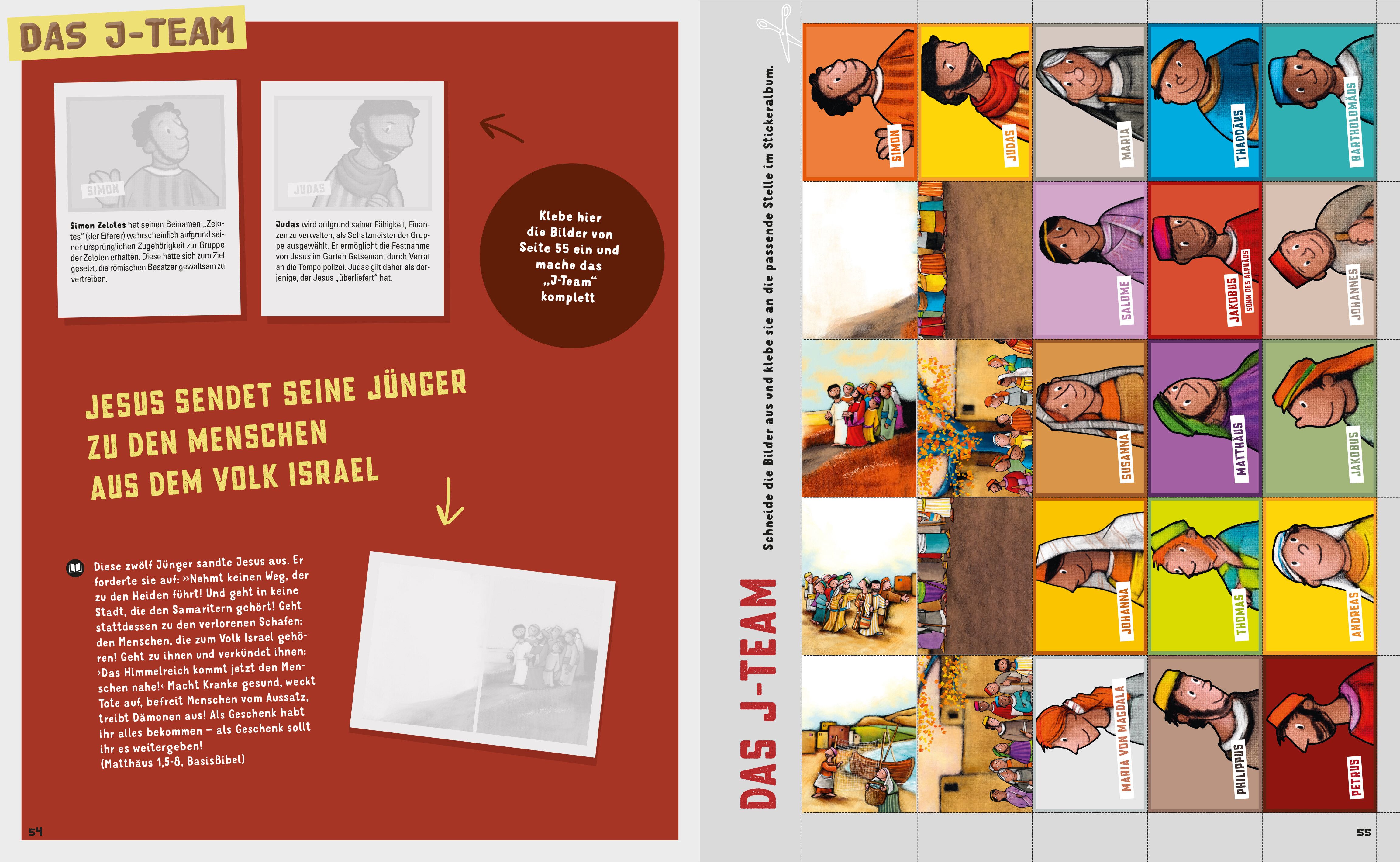 Abbildung 6 von Das Mega-Buch. Bibelgeschichten. Das Neue Testament. Ein Mitmach-Buch mit Spielen und Rätseln zur Bibel inkl. Sticker. Geschichten von Jesus und seinen Jüngern: Für Kinder ab 8 Jahre