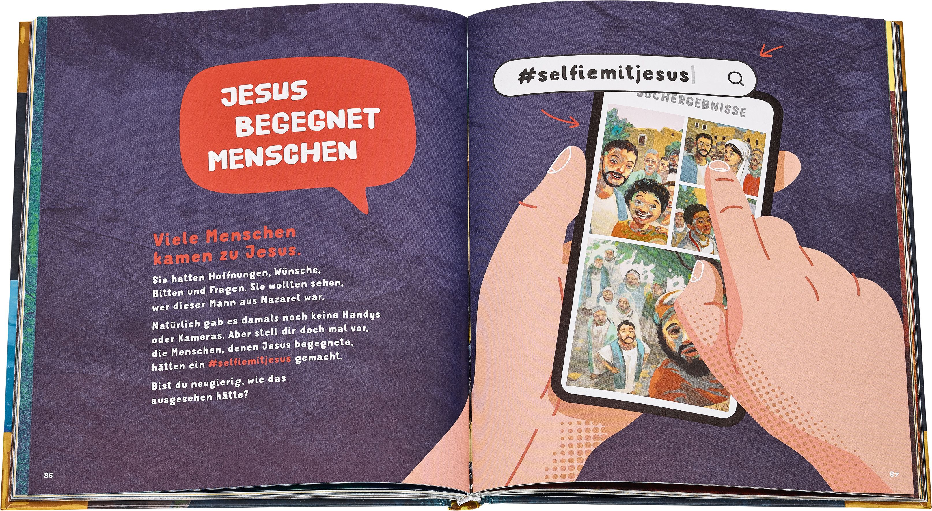 Abbildung 11 von Das Mega-Buch. Bibelgeschichten. Das Neue Testament. Ein Mitmach-Buch mit Spielen und Rätseln zur Bibel inkl. Sticker. Geschichten von Jesus und seinen Jüngern: Für Kinder ab 8 Jahre