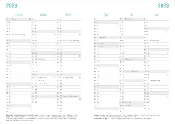 Abbildung 6 von Go Green 17-Monats-Kalenderbuch A5 2022 / 2023. Schülerkalender und praktischer Terminplaner im Taschenformat mit Fokus auf Umweltschutz. Nachhaltiger Buchkalender 2022/2023.