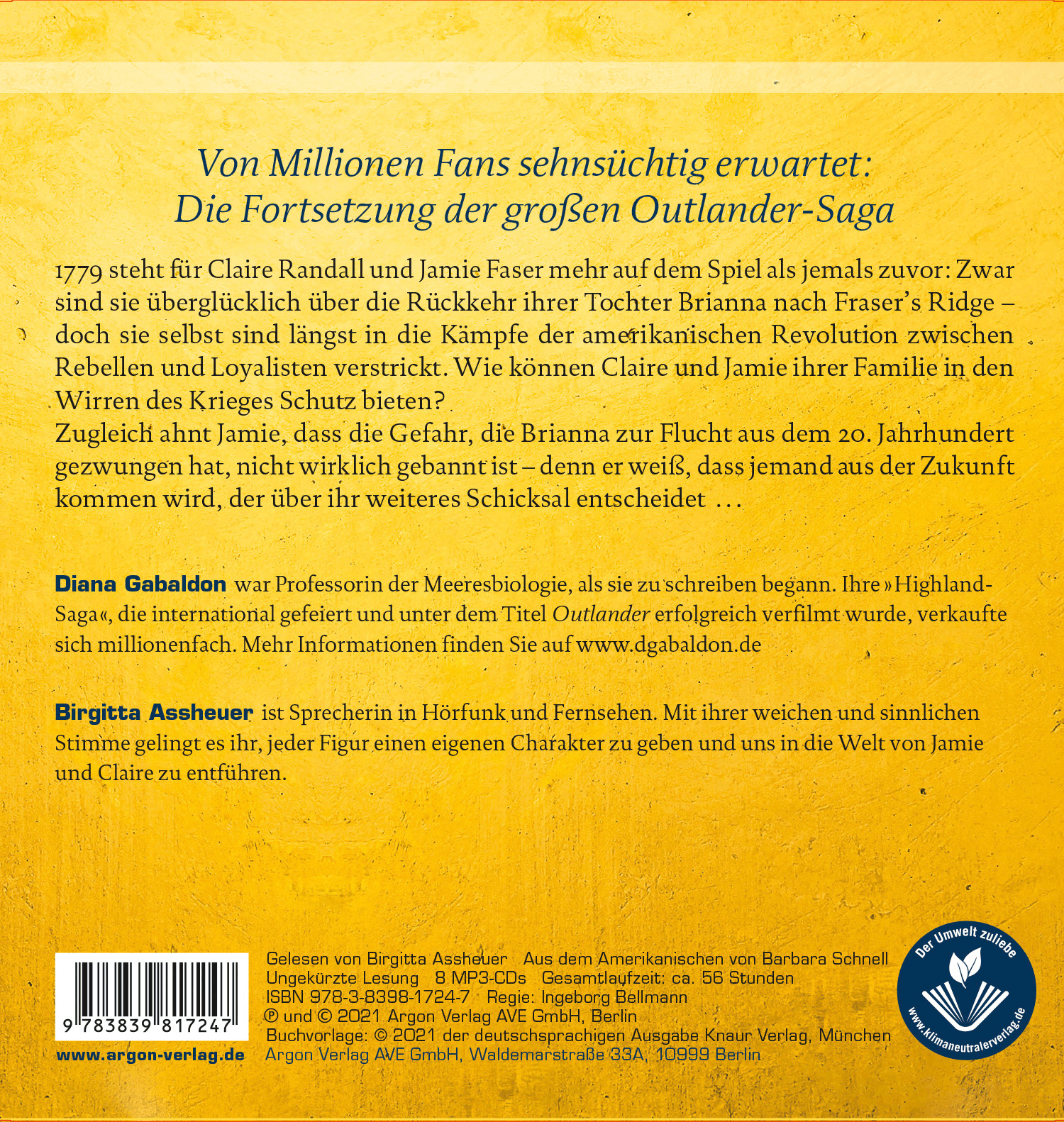 Rückseitenabbildung 1 von Outlander – Das Schwärmen von tausend Bienen