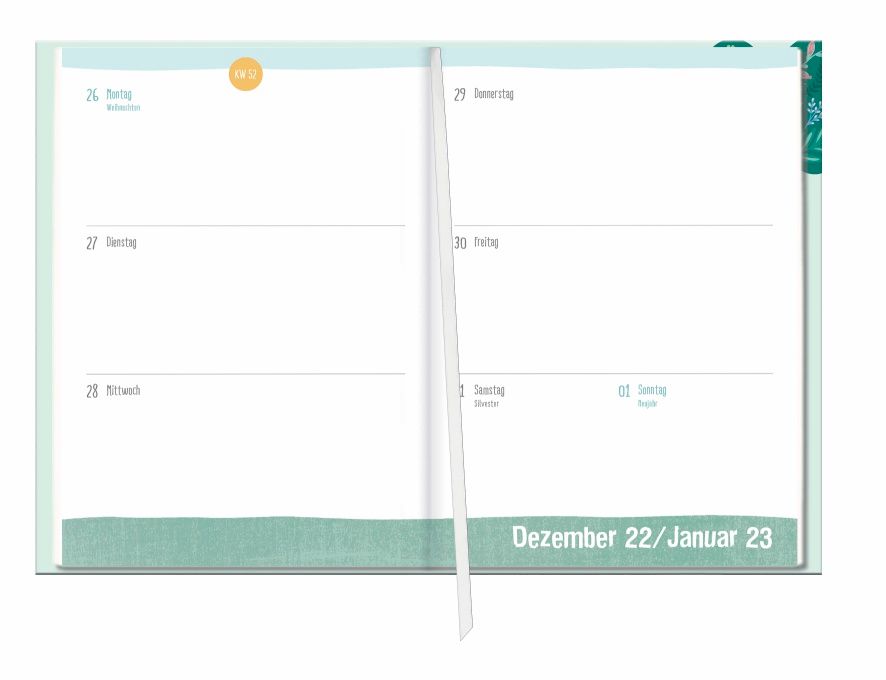 Abbildung 1 von Go Green 17-Monats-Kalenderbuch A5 2022 / 2023. Schülerkalender und praktischer Terminplaner im Taschenformat mit Fokus auf Umweltschutz. Nachhaltiger Buchkalender 2022/2023.