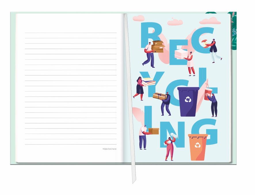Abbildung 2 von Go Green 17-Monats-Kalenderbuch A5 2022 / 2023. Schülerkalender und praktischer Terminplaner im Taschenformat mit Fokus auf Umweltschutz. Nachhaltiger Buchkalender 2022/2023.