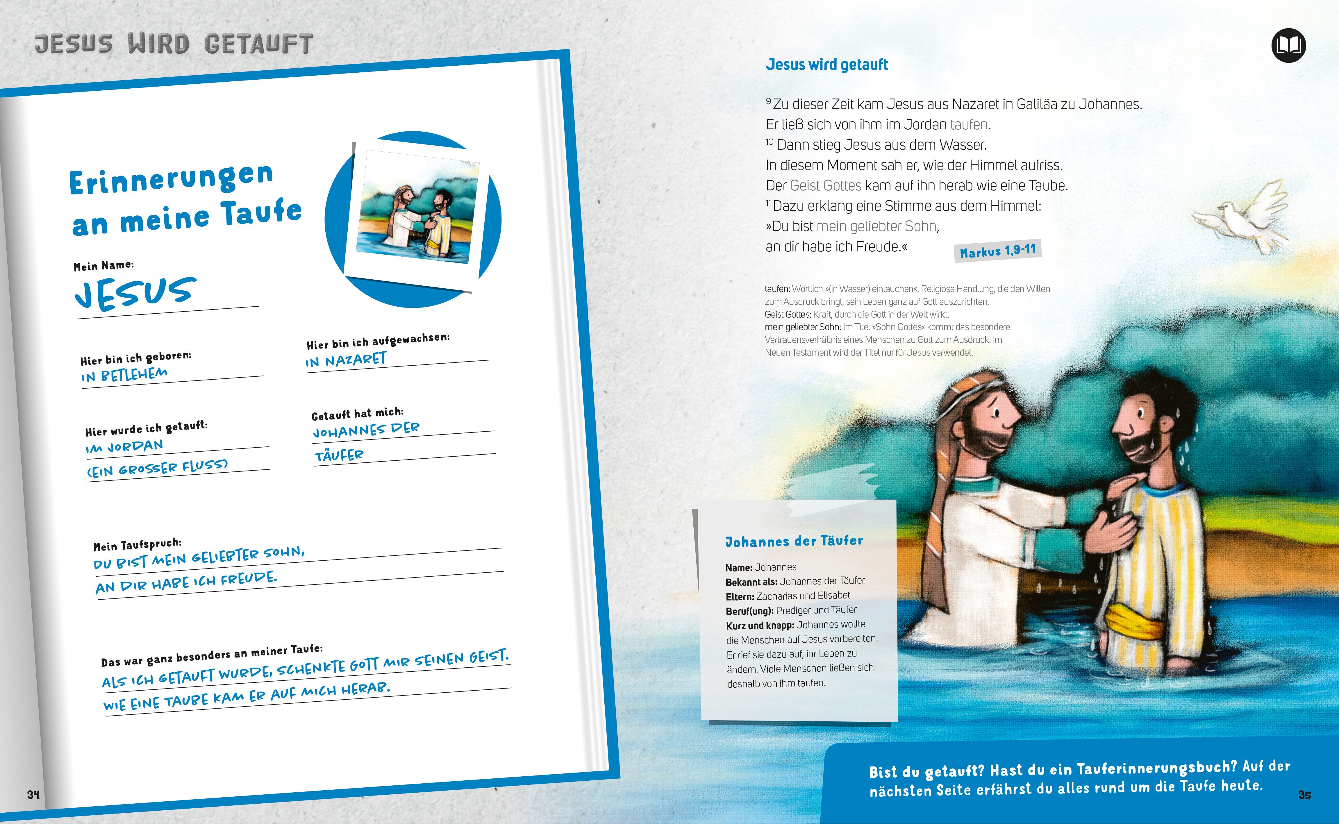 Abbildung 4 von Das Mega-Buch. Bibelgeschichten. Das Neue Testament. Ein Mitmach-Buch mit Spielen und Rätseln zur Bibel inkl. Sticker. Geschichten von Jesus und seinen Jüngern: Für Kinder ab 8 Jahre