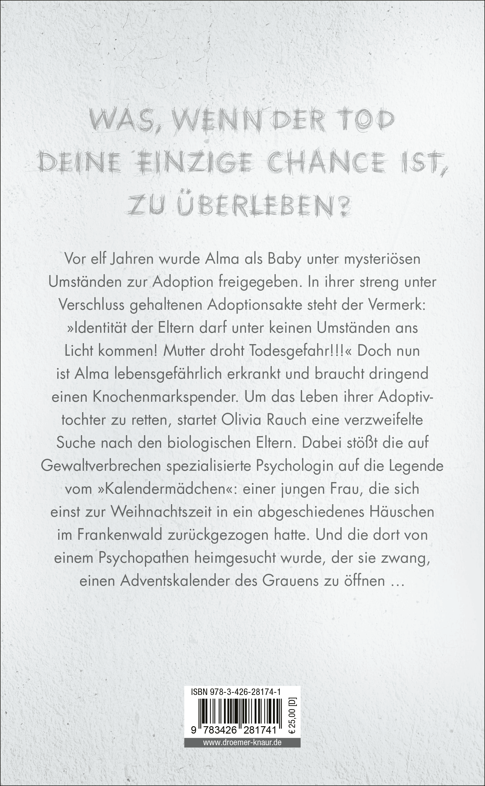 Rückseitenabbildung 2 von Das Kalendermädchen