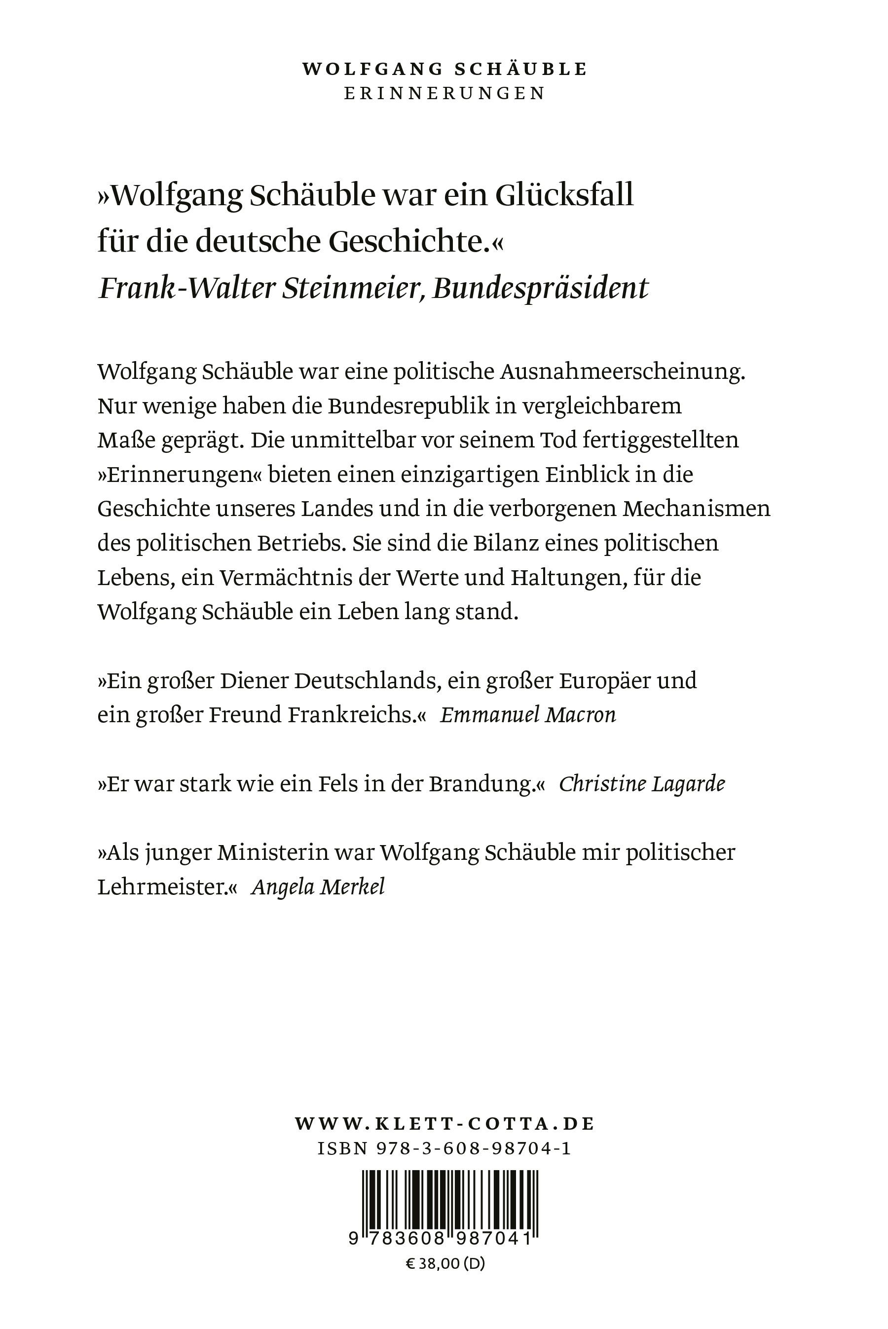 Rückseitenabbildung 1 von Erinnerungen