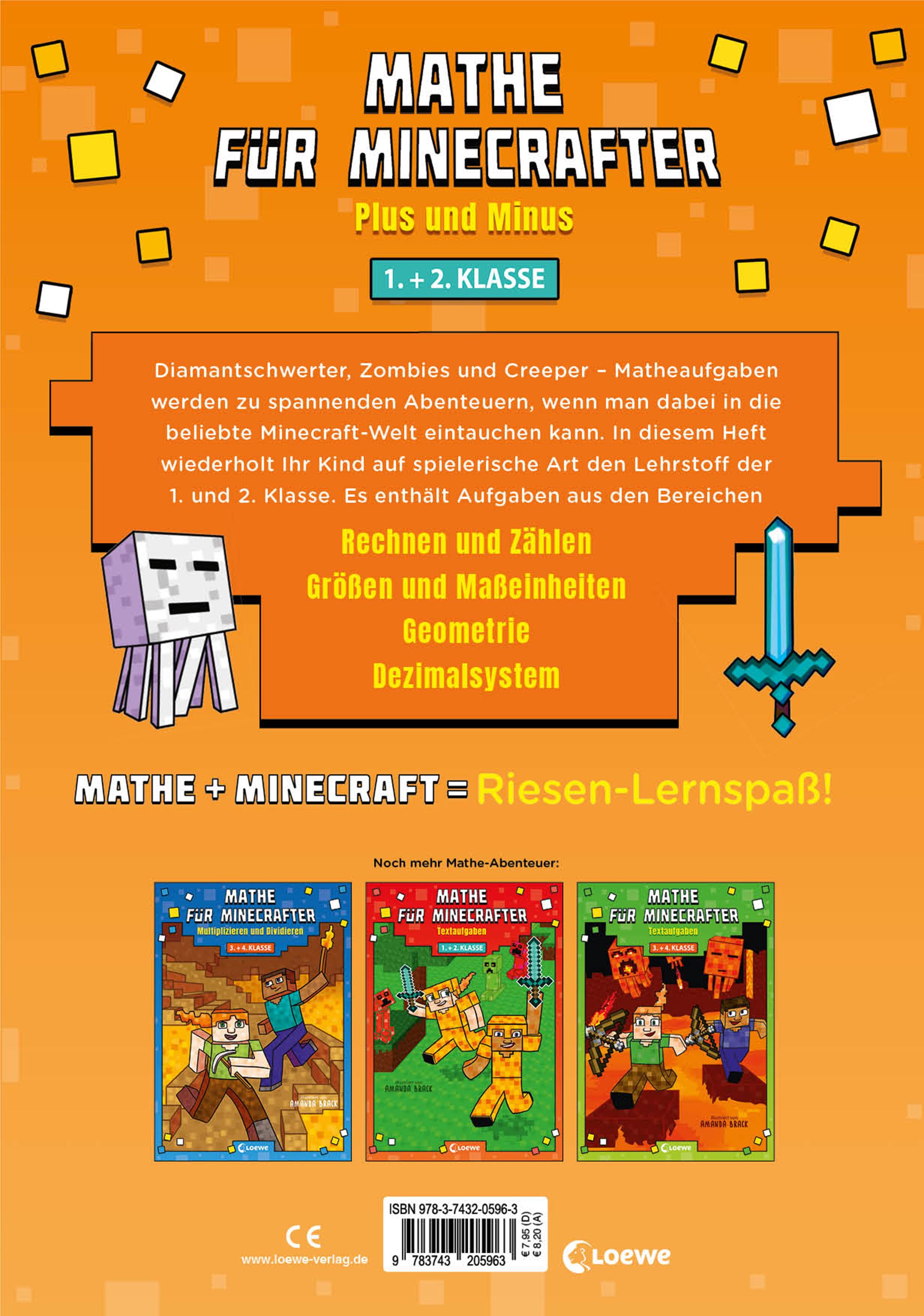 Rückseitenabbildung 1 von Mathe für Minecrafter - Plus und Minus