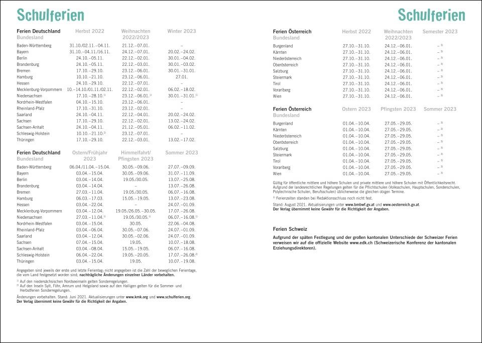 Abbildung 11 von Go Green 17-Monats-Kalenderbuch A5 2022 / 2023. Schülerkalender und praktischer Terminplaner im Taschenformat mit Fokus auf Umweltschutz. Nachhaltiger Buchkalender 2022/2023.