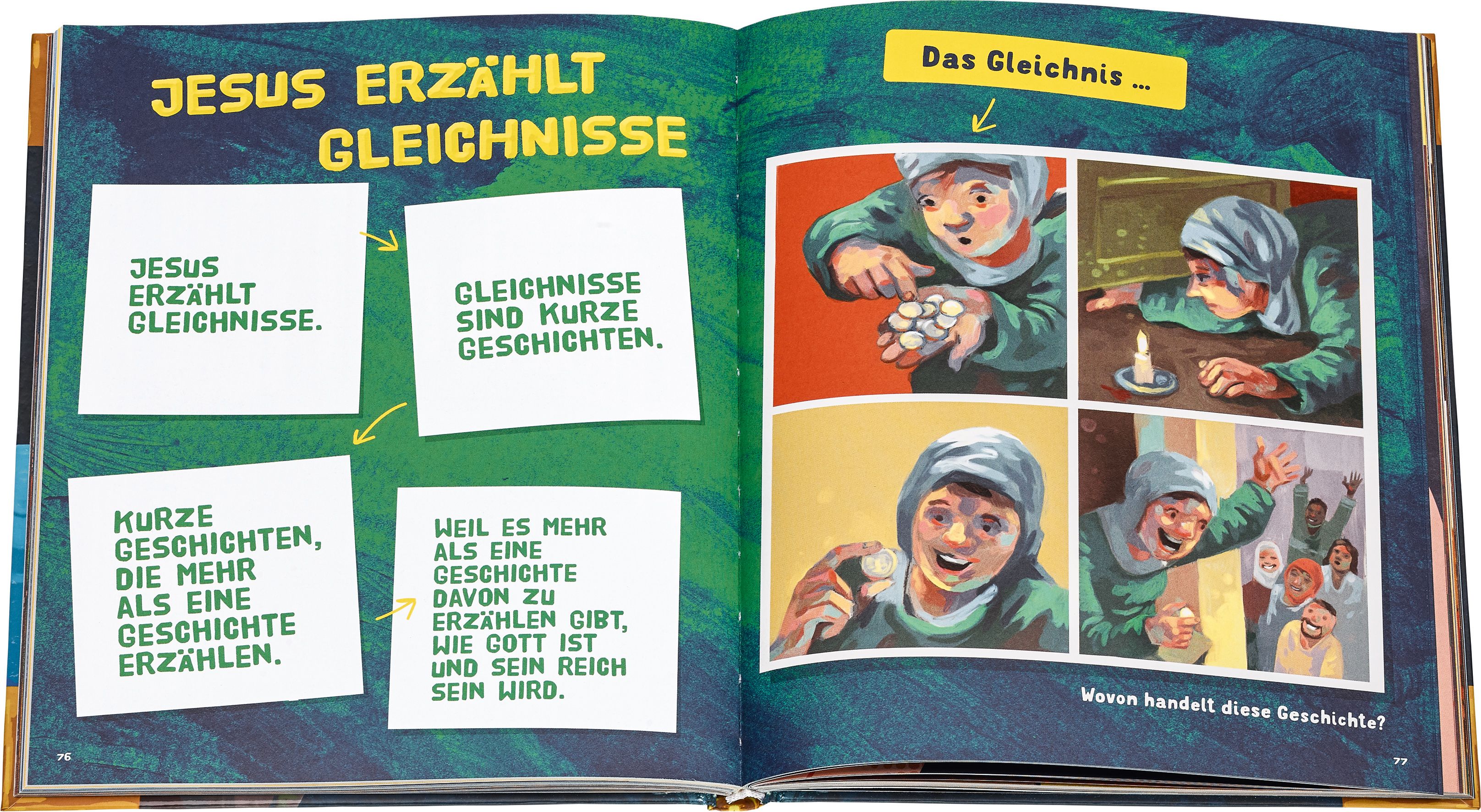 Abbildung 10 von Das Mega-Buch. Bibelgeschichten. Das Neue Testament. Ein Mitmach-Buch mit Spielen und Rätseln zur Bibel inkl. Sticker. Geschichten von Jesus und seinen Jüngern: Für Kinder ab 8 Jahre