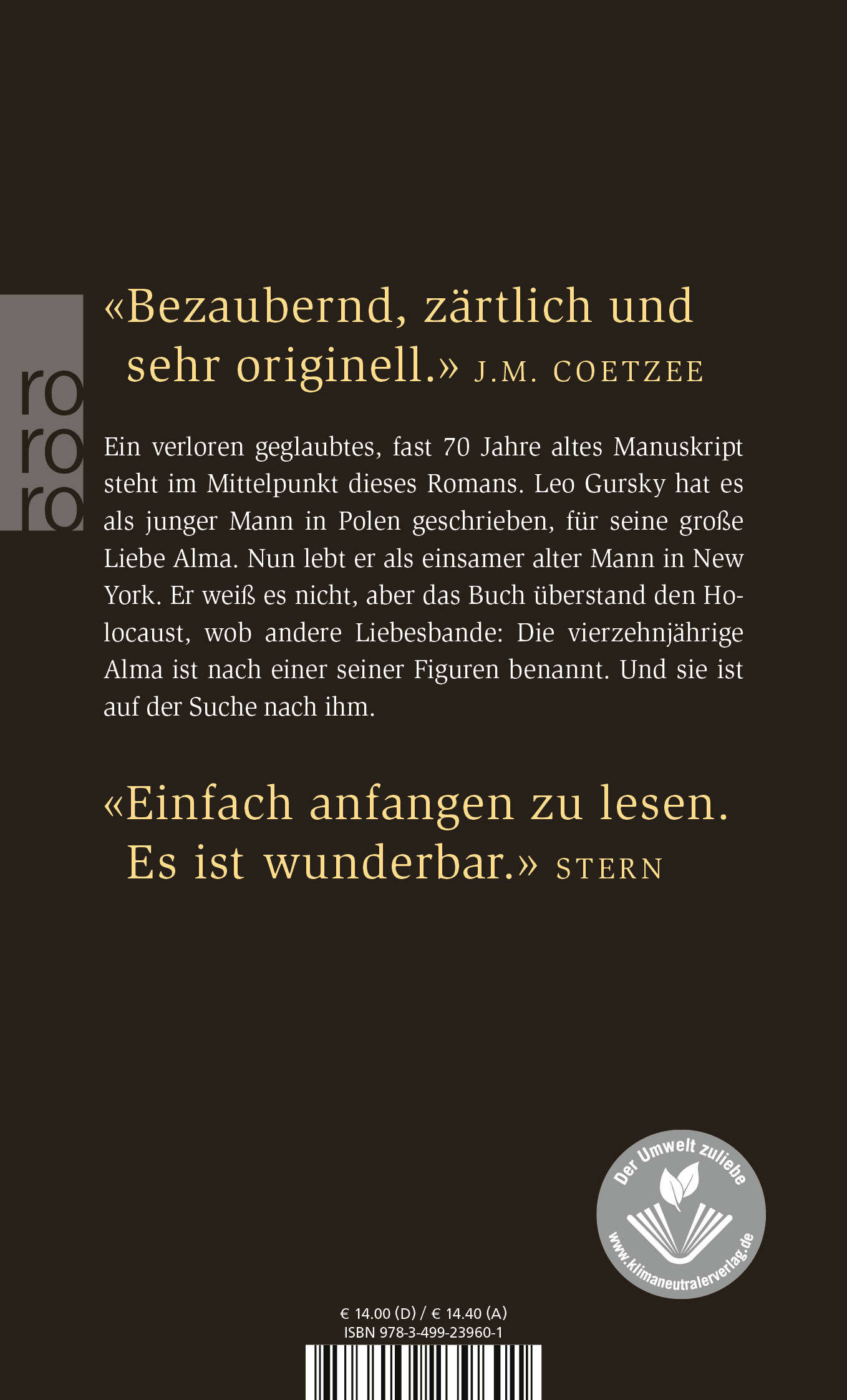 Rückseitenabbildung 1 von Die Geschichte der Liebe