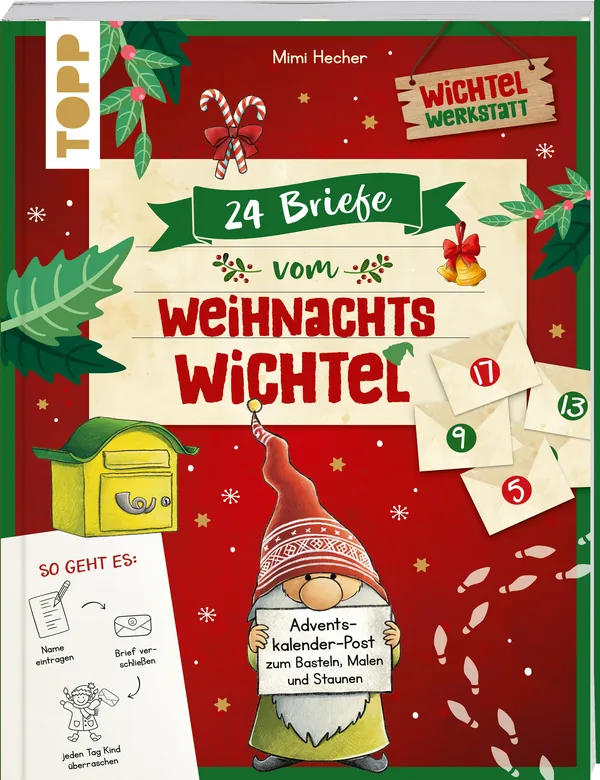 Cover von 24 Briefe vom Weihnachtswichtel Adventskalenderbuch
