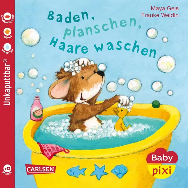 Cover von Baby Pixi (unkaputtbar) 62: Baden, planschen, Haare waschen