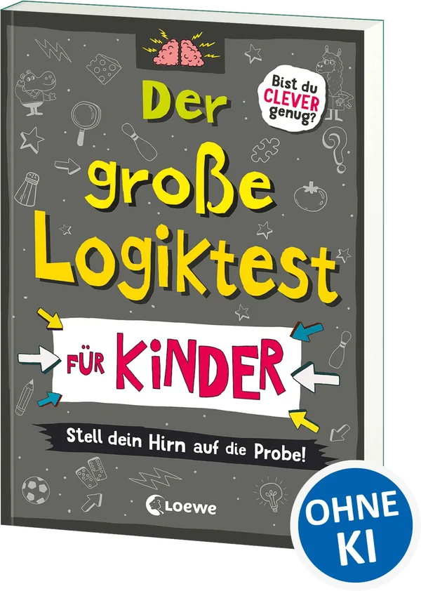 Cover von Der große Logiktest für Kinder – Stell dein Hirn auf die Probe!
