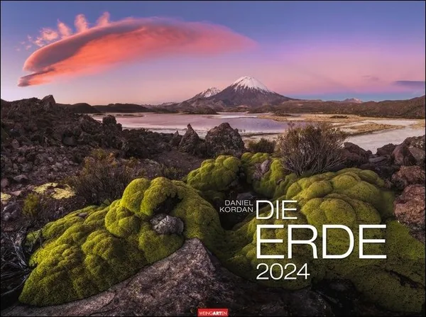 Cover von Die Erde Kalender 2024. Daniel Kordan fotografiert die schönsten Landschaften der Welt für diesen großen Wandkalender. Posterkalender mit faszinierenden Naturfotos