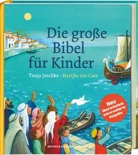 Cover von Die große Bibel für Kinder. Von der Schöpfungsgeschichte bis zum Pfingstwunder: 36 Bibelgeschichten mit doppelseitigen Bildern & leicht verständlichen Texten zum Vorlesen für Kinder ab 4 Jahren