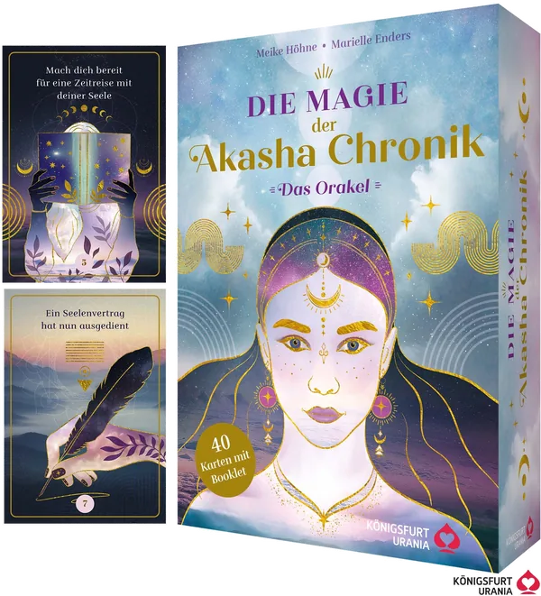 Cover von Die Magie der Akasha Chronik – Das Orakel – 40 Orakelkarten und 160-seitiges Booklet