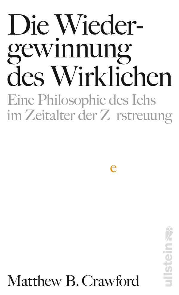 Cover von Die Wiedergewinnung des Wirklichen