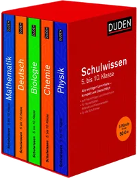 Cover von Duden Schulwissen 5. bis 10. Klasse 5 Bände