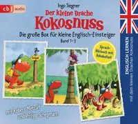 Cover von Englisch lernen mit dem kleinen Drachen Kokosnuss – Die große Box für kleine Englisch-Einsteiger (Band 1-3)
