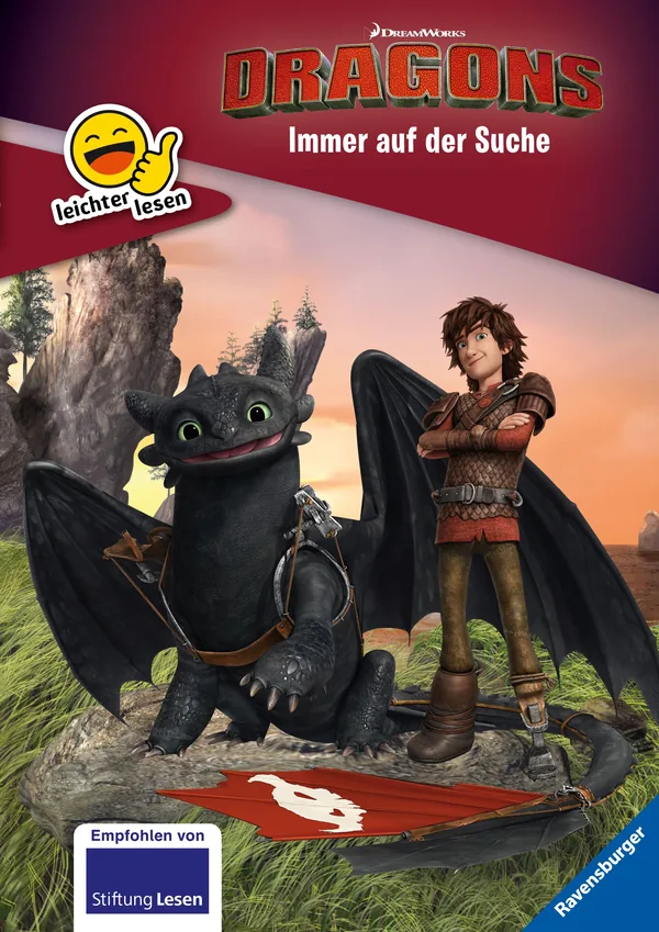 Cover von Erstleser – leichter lesen: Dreamworks Dragons: Immer auf der Suche