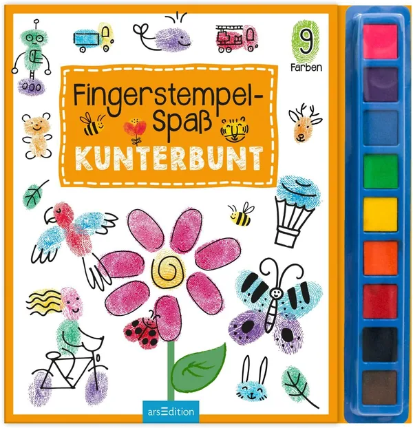Cover von Fingerstempel-Spaß – Kunterbunt