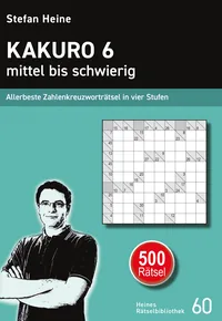 Cover von Kakuro 6 – mittel bis schwierig