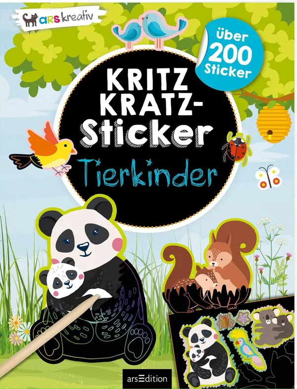 Cover von Kritzkratz-Sticker – Tierkinder