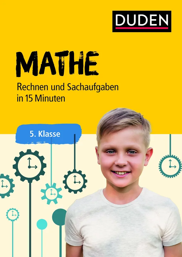 Cover von Mathe in 15 Minuten – Rechnen und Sachaufgaben 5. Klasse