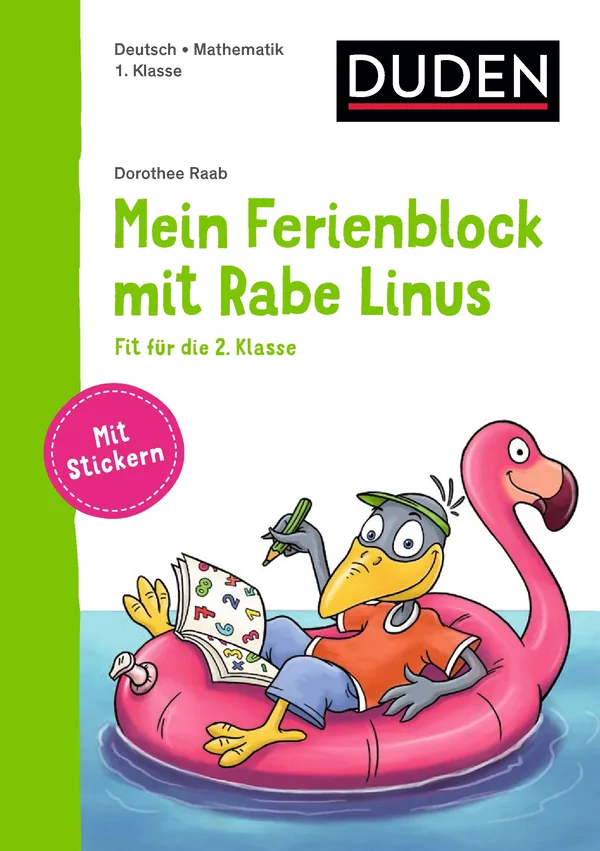 Cover von Mein Ferienblock mit Rabe Linus – Fit für die 2. Klasse