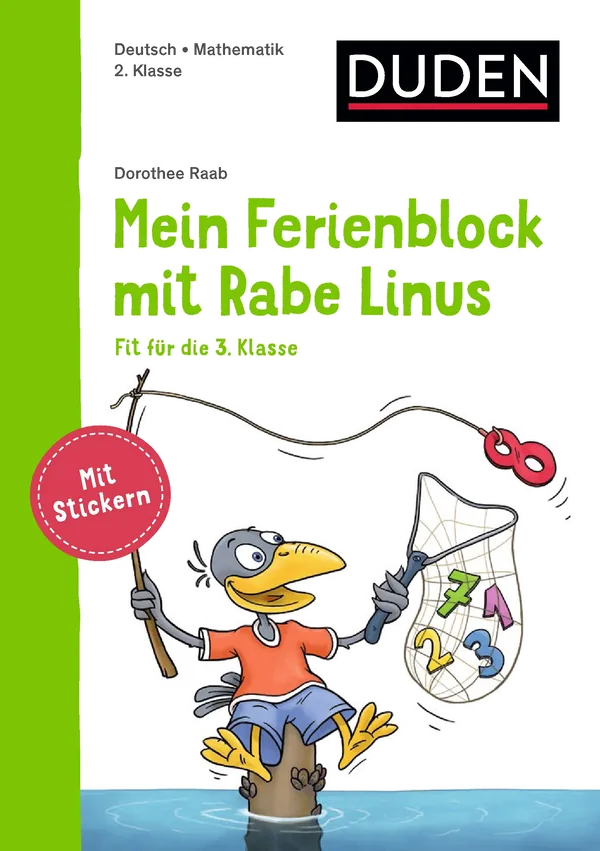 Cover von Mein Ferienblock mit Rabe Linus – Fit für die 3. Klasse