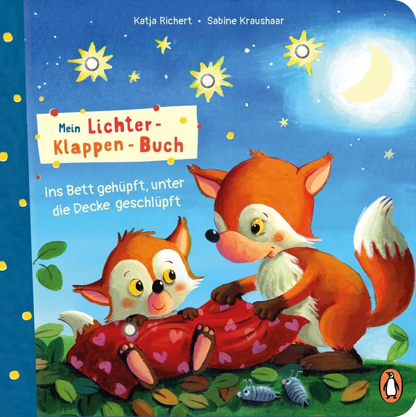 Cover von Mein Lichter-Klappen-Buch – Ins Bett gehüpft, unter die Decke geschlüpft