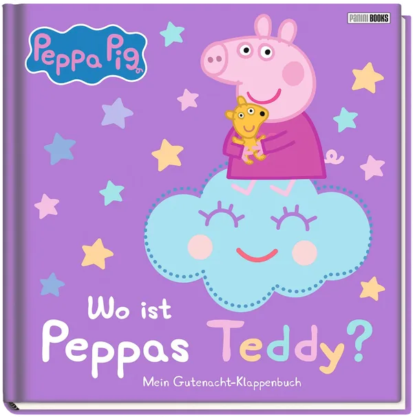 Cover von Peppa Pig: Wo ist Peppas Teddy? Mein Gutenacht-Klappenbuch