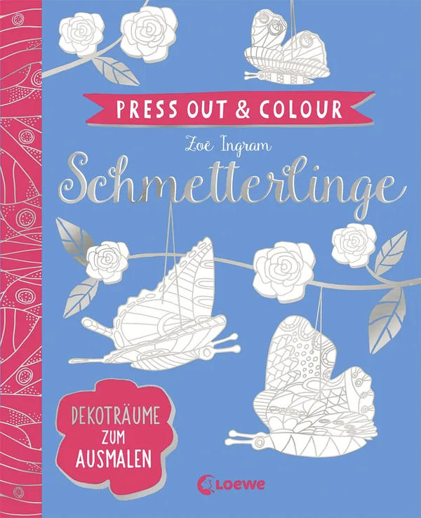Cover von Press Out & Colour – Schmetterlinge