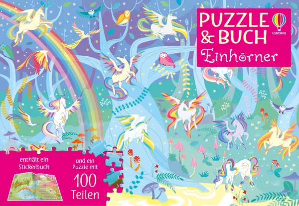 Cover von Puzzle & Buch: Einhörner