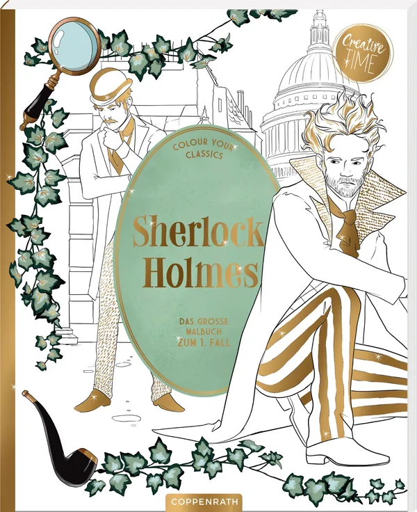 Cover von Sherlock Holmes – Das große Malbuch zum 1. Fall