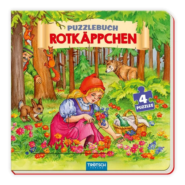 Cover von Trötsch Pappenbuch Puzzlebuch Rotkäppchen