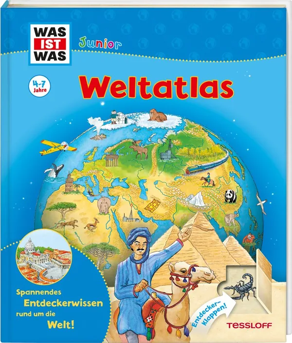 Cover von WAS IST WAS Junior Weltatlas für Kinder