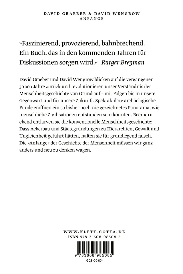 Rückseitenabbildung 1 von Anfänge