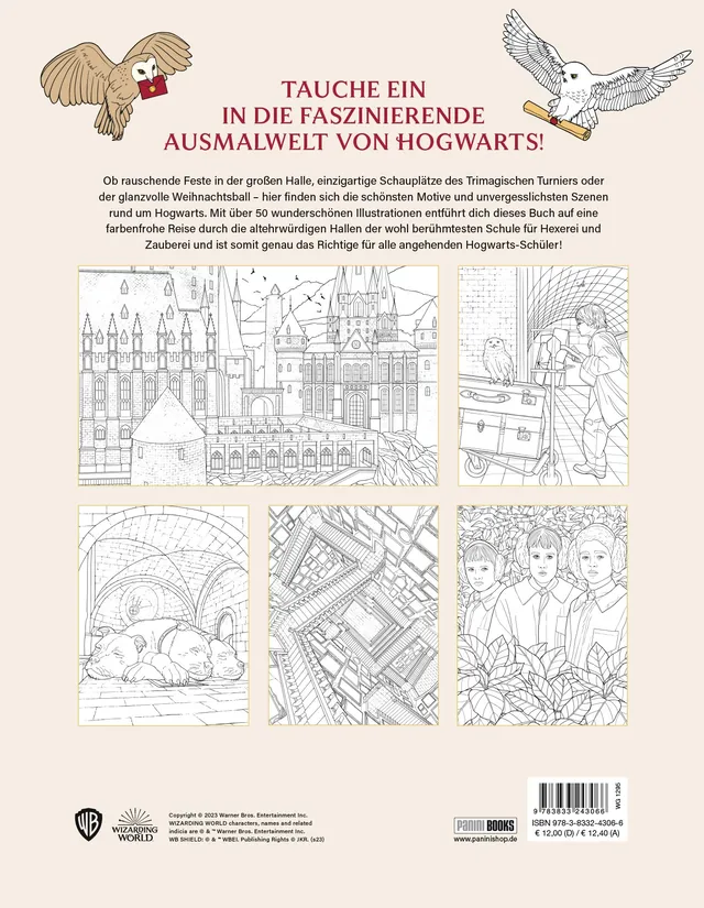 Rückseitenabbildung 1 von Aus den Filmen zu Harry Potter: Das offizielle Hogwarts-Malbuch