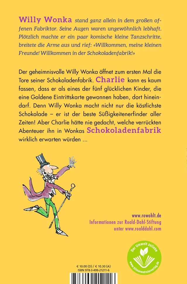 Rückseitenabbildung 1 von Charlie und die Schokoladenfabrik