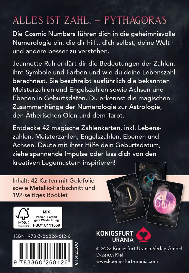 Rückseitenabbildung 1 von Cosmic Numbers (Numerologie)