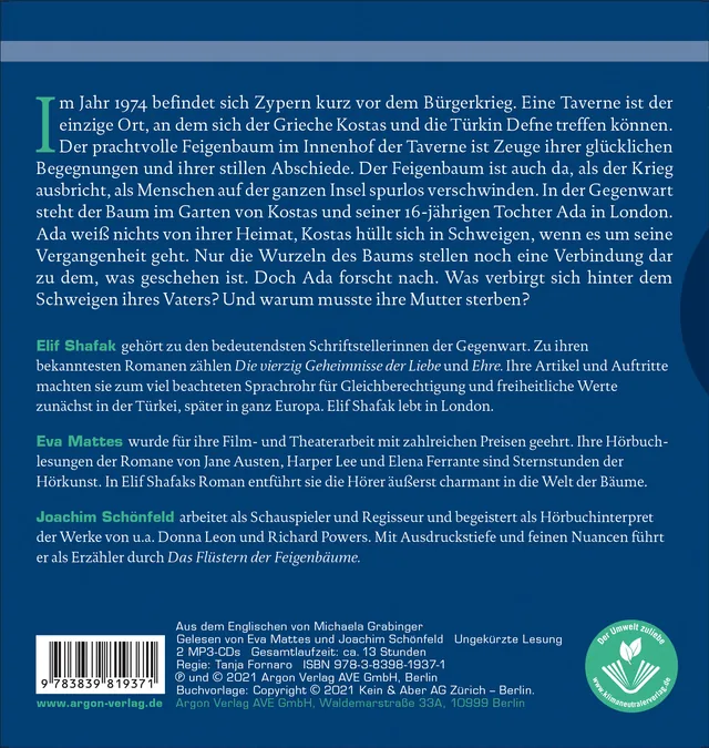Rückseitenabbildung 1 von Das Flüstern der Feigenbäume
