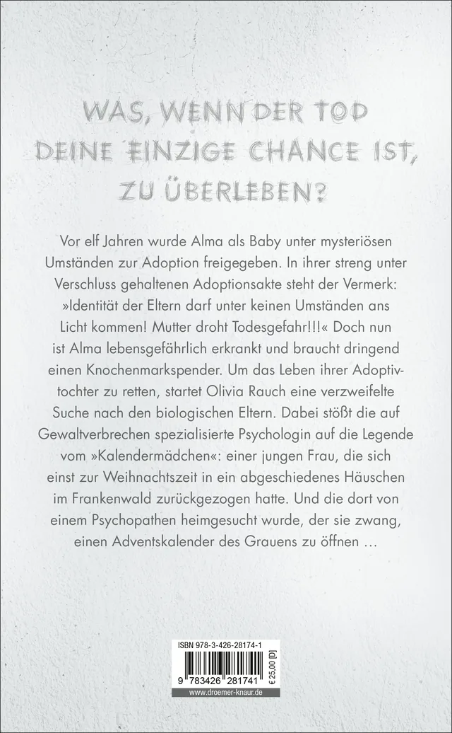 Rückseitenabbildung 2 von Das Kalendermädchen