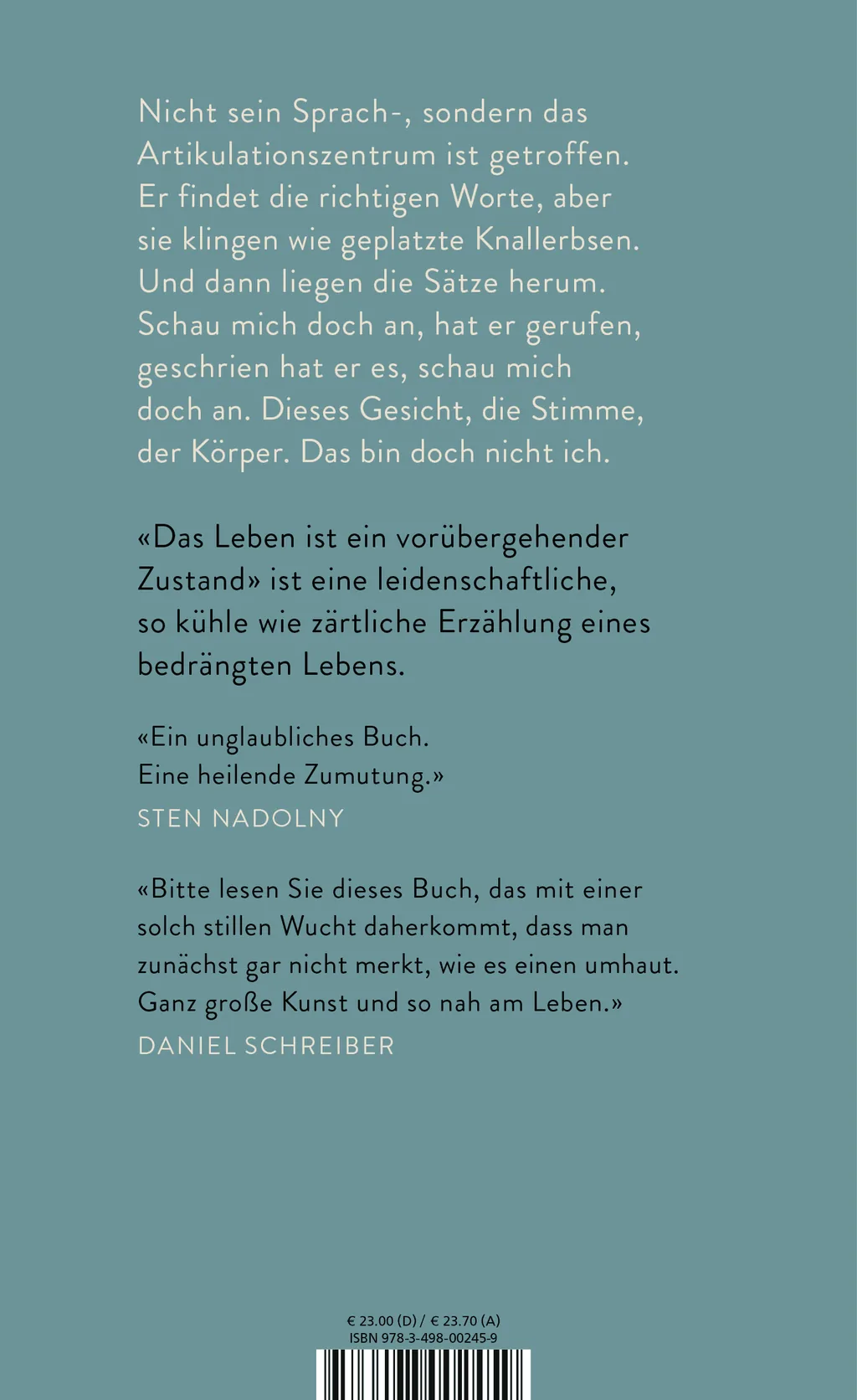 Rückseitenabbildung 1 von Das Leben ist ein vorübergehender Zustand