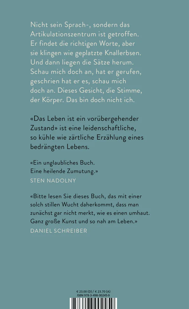 Rückseitenabbildung 1 von Das Leben ist ein vorübergehender Zustand