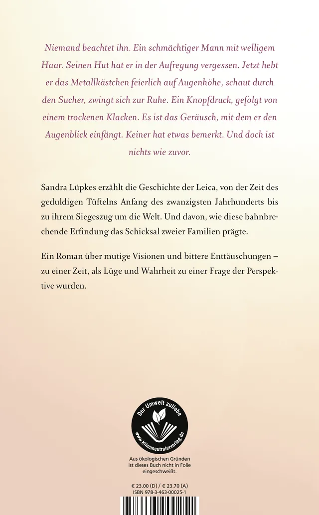 Rückseitenabbildung 1 von Das Licht im Rücken