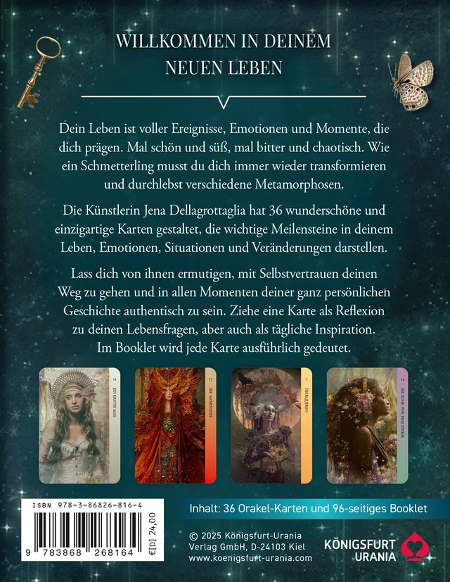 Rückseitenabbildung 1 von Das Orakel der Transformation - 36 Karten mit Booklet
