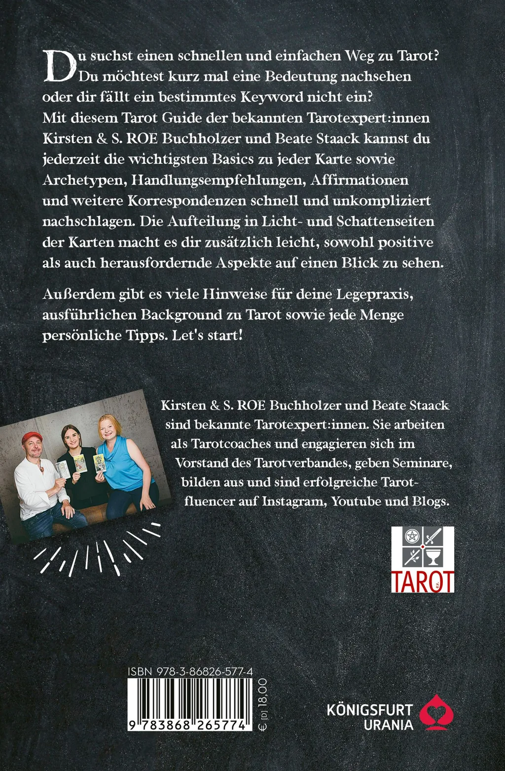 Rückseitenabbildung 1 von Dein Tarot Guide -Schnell & einfach legen und deuten