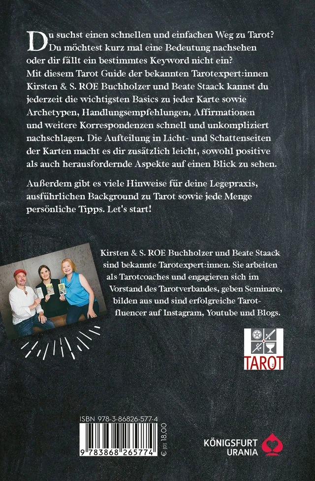Rückseitenabbildung 1 von Dein Tarot Guide -Schnell & einfach legen und deuten